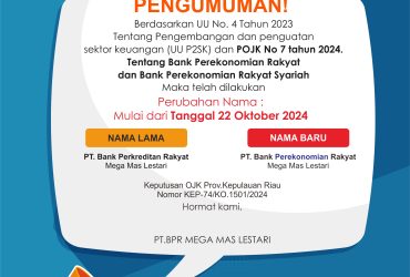 Pengumumnan Perubahan Nama